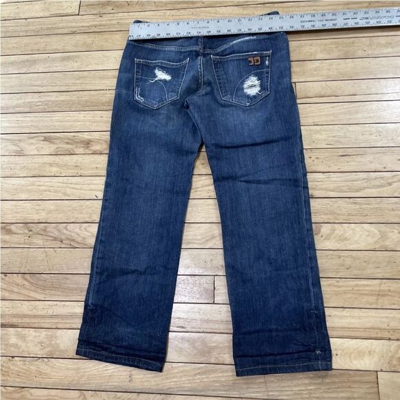 JOE’S Jeans Womens W 24 Cropped Ex-Lover Blue Gemma VTG Y2K LA Design 30in Waist - Picture 7 of 16